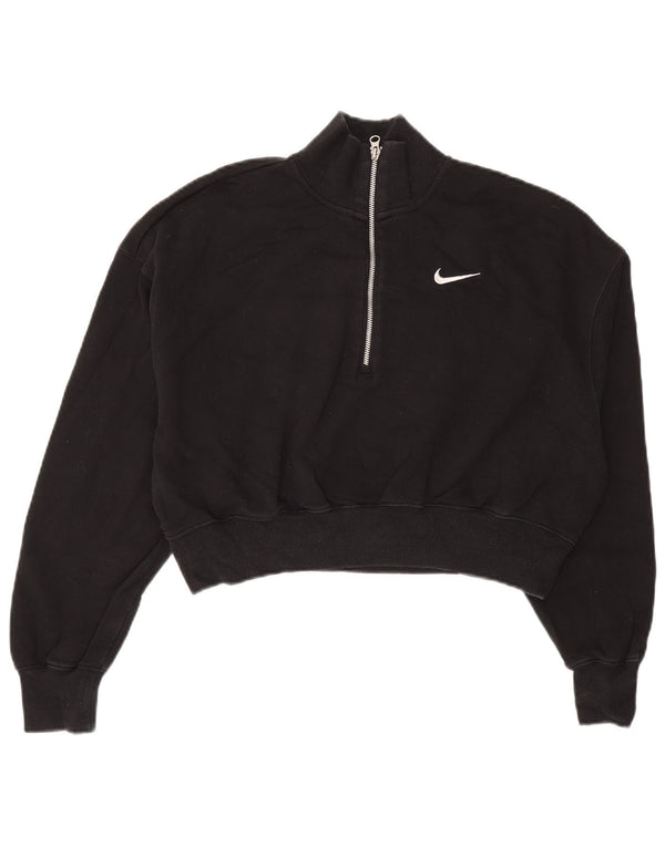 Γυναικείο φούτερ NIKE με φερμουάρ και φερμουάρ Jumper UK 14 μέτριο βαμβακερό