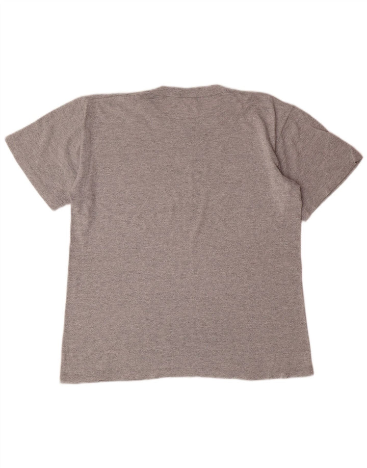 Ανδρικό γραφικό T-Shirt CHAMPION Τοπ μεσαίου γκρι βαμβακερό