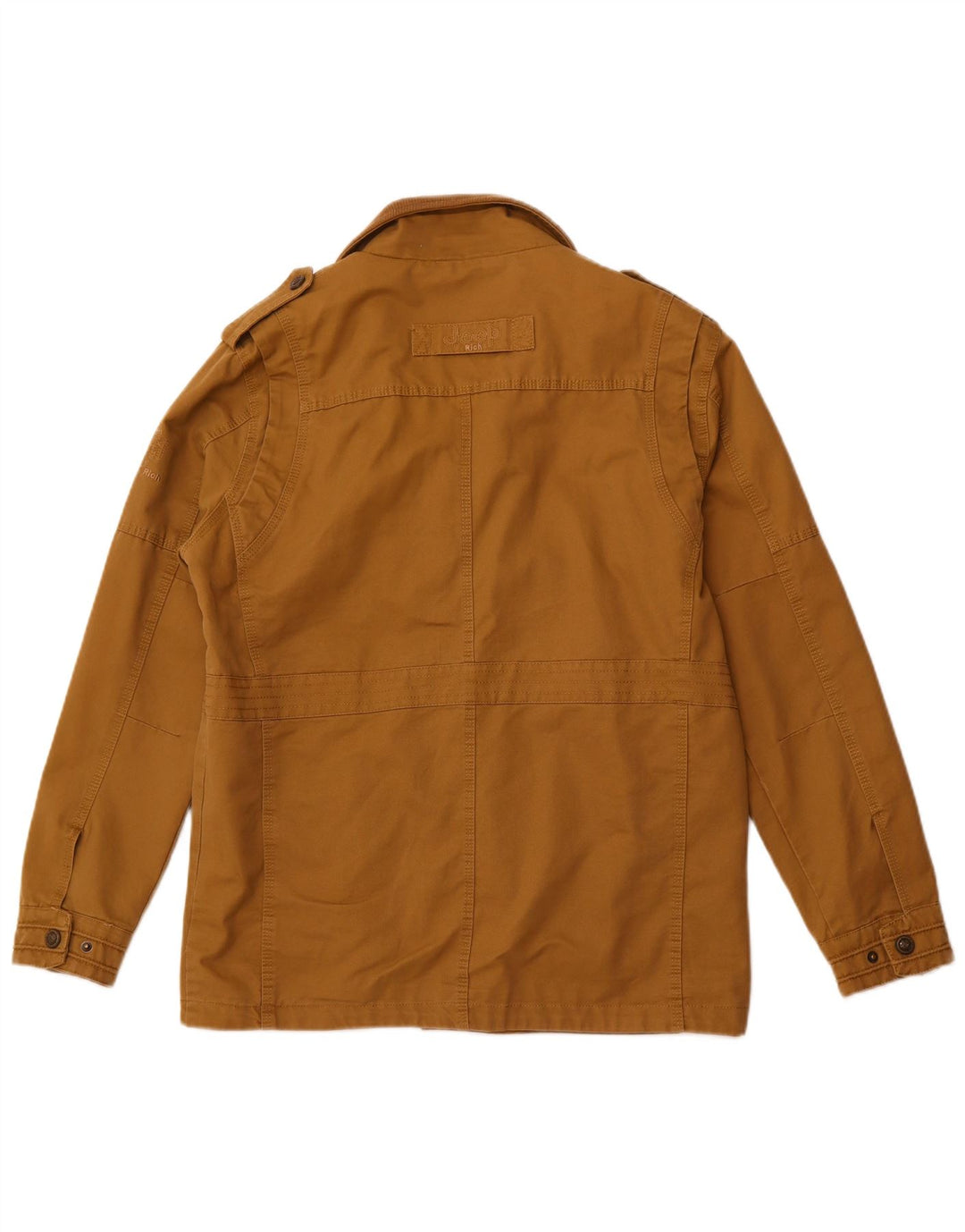 Jeep Rich Mens Military Jacket UK 42 XL Brown