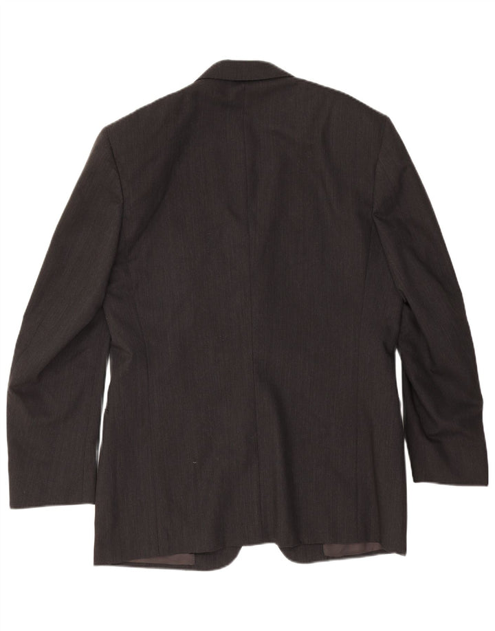 Canali Ανδρικό τζάκετ Blazer 2 κουμπιών IT 50 μεγάλο μαύρο μαλλί