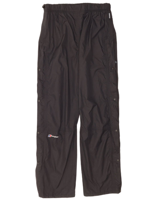 Berghaus Γυναικείο αδιάβροχο παντελόνι UK 16 μεγάλο μαύρο νάιλον