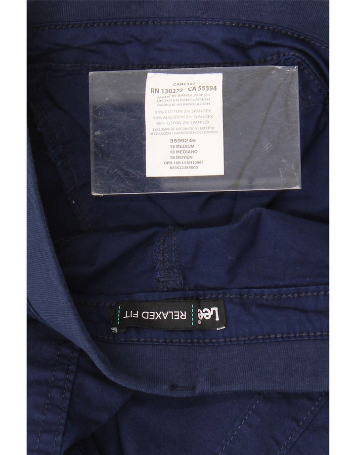 LEE Γυναικείο σορτς Cargo US 18 2XL W38 Navy Blue Cotton