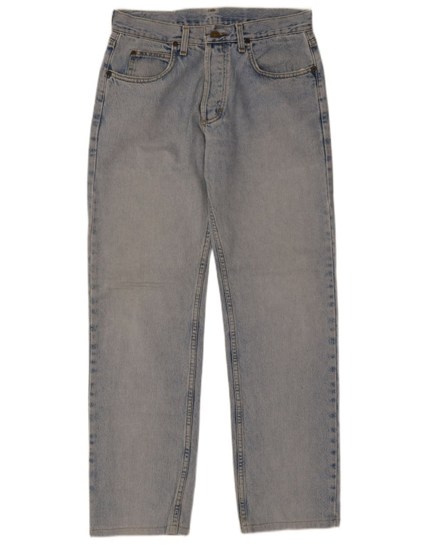 Lee Mens Straight Jeans W33 L34 Μπλε Βαμβακερό