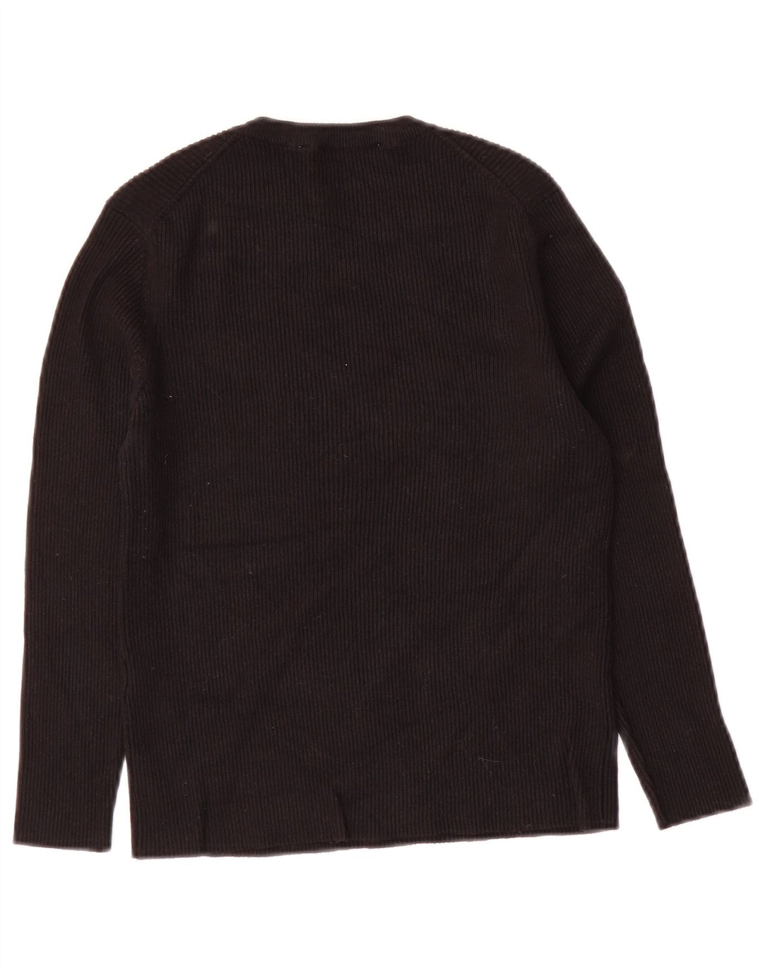 Zara Γυναικείο Crop Top 3/4 Sleeve UK 12 Medium Black Viscose