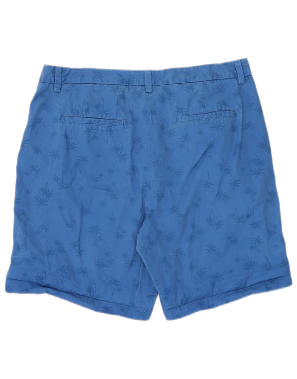 Marks & Spencer Γυναικείο σορτς Chino UK 14 Μεγάλο W34 Μπλε βαμβακερό Χαβάης