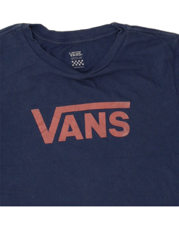 VANS Mens Graphic T-Shirt Top Medium Navy Blue Cotton Vintage Vans and Second-Hand Vans from Messina Hembry 