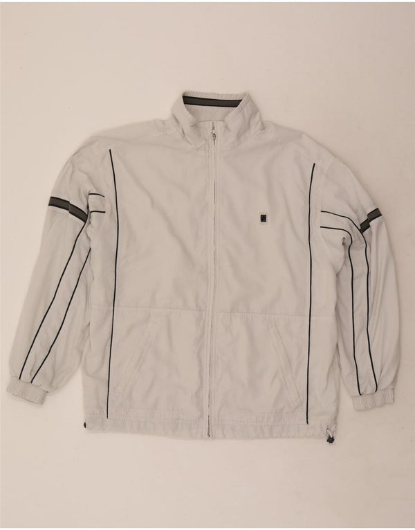 Ανδρική φόρμα Lotto Top Jacket XL Λευκό ριγέ πολυεστέρα