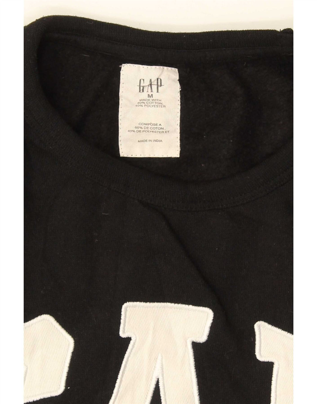 Ανδρικό γραφικό φούτερ Gap Jumper Μεσαίο μαύρο βαμβακερό