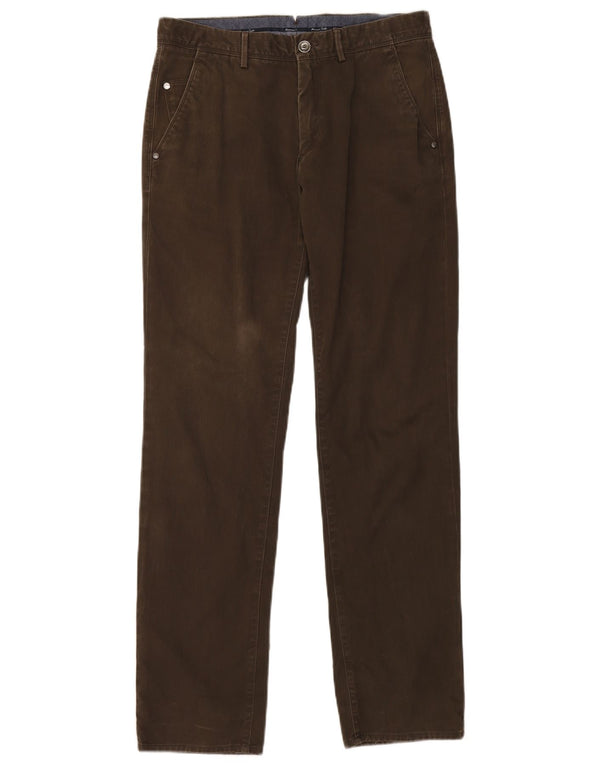 MASSIMO DUTTI Ανδρικό ίσιο παντελόνι Chino EU 40 Medium W31 L32 Καφέ