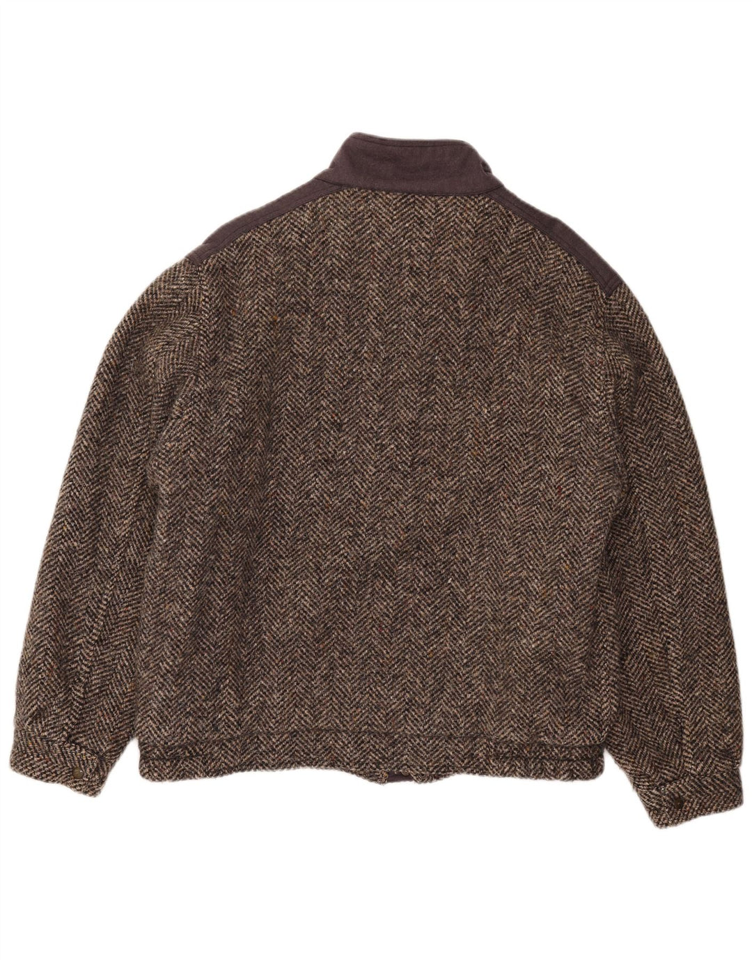 Ανδρικό μπουφάν Faciba Bomber IT 56 3XL Καφέ Colorblock Μαλλί