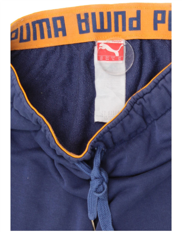 Puma Boys Graphic αθλητική φόρμα παντελόνι Joggers 13-14 ετών Navy Blue