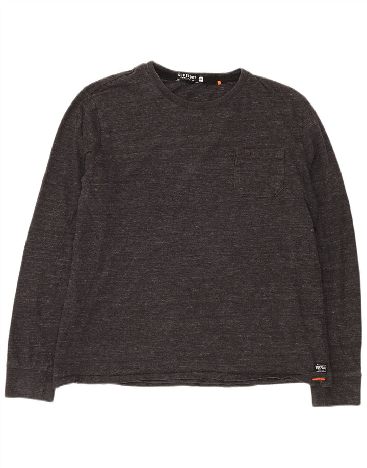 Ανδρικό μακρυμάνικο SUPERDRY Μπλουζάκι 2XL Γκρι βαμβακερό
