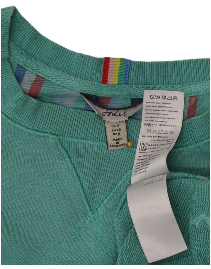 Joules Γυναικείο φούτερ μεγάλου μεγέθους Jumper UK 12 Μεσαίο πράσινο βαμβακερό