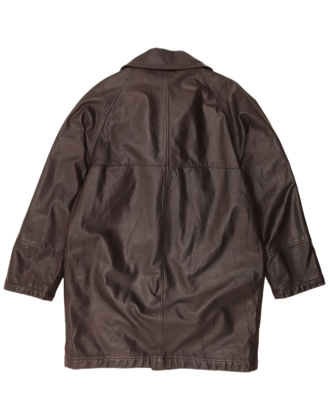 MABRUN Γυναικείο Δερμάτινο Παλτό IT 50 XL Καφέ Δερμάτινο