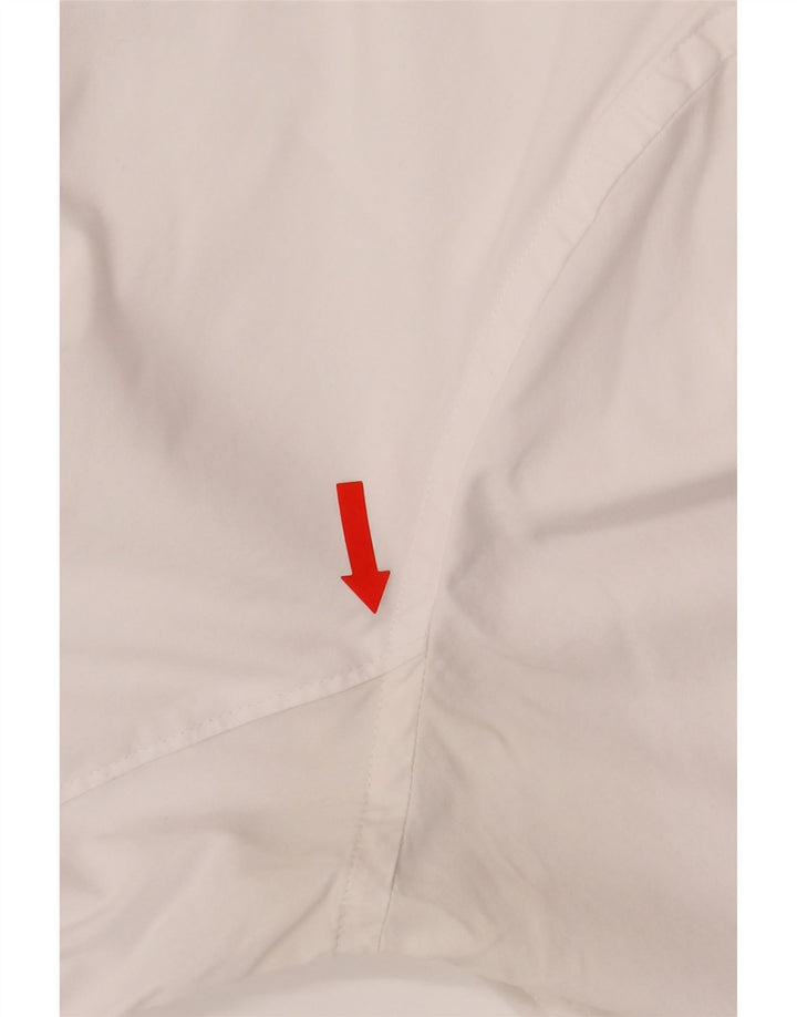 ZARA Mens Slim Fit Shirt Medium White Cotton Vintage Zara and Second-Hand Zara from Messina Hembry 
