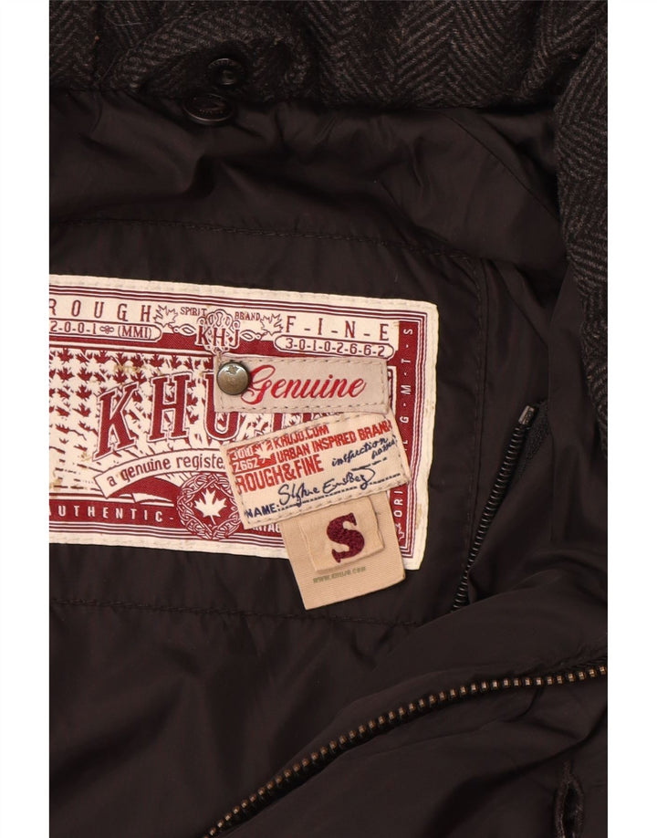 KHUJO Γυναικείο παλτό UK 10 Small Black Nylon