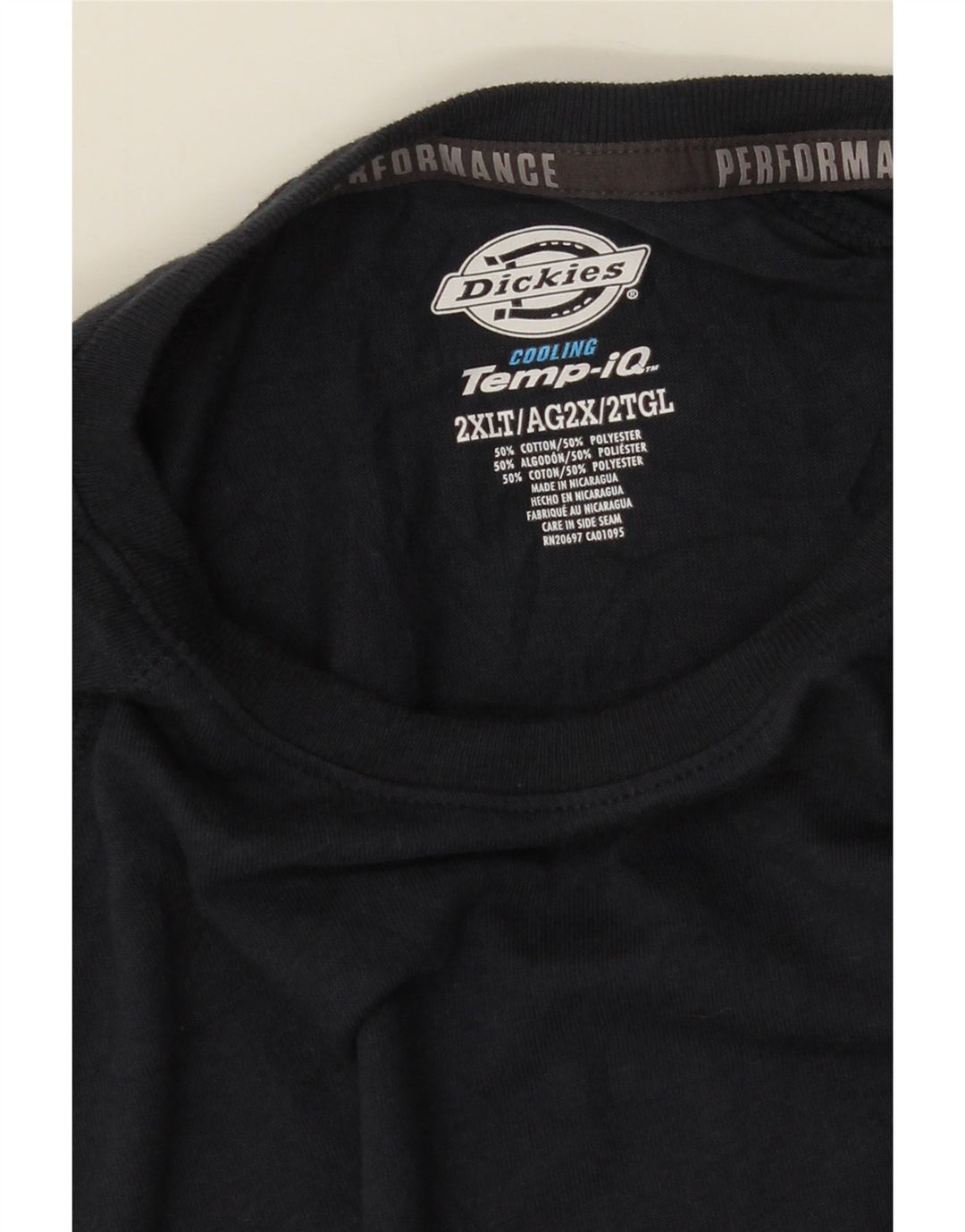 DICKIES Ανδρικό τοπ μακρυμάνικο 2XL Navy Blue βαμβακερό