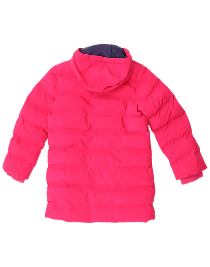 Joules Girls Hooded Hooded Jacket 8-9 Years Pink Polyester