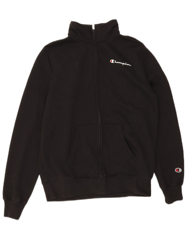 Champion γυναικεία αθλητική φόρμα Top Jacket UK 6 XS Black Cotton