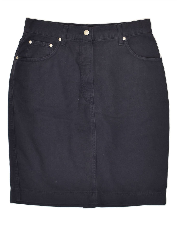 BELFE & BELFE Womens Denim Skirt IT 46 Large W30 Navy Blue Cotton | Vintage Belfe & Belfe | Thrift | Second-Hand Belfe & Belfe | Used Clothing | Messina Hembry 