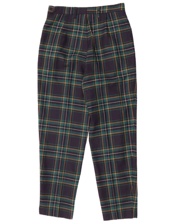 Gianni Abozzi γυναικείο κωνικό παντελόνι IT 44 Medium W28 L27 Green Check
