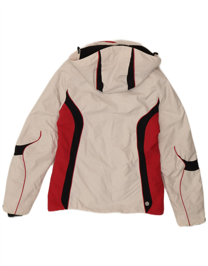 Colmar Γυναικείο μπουφάν σκι με κουκούλα IT 42 Medium White Colourblock Sports