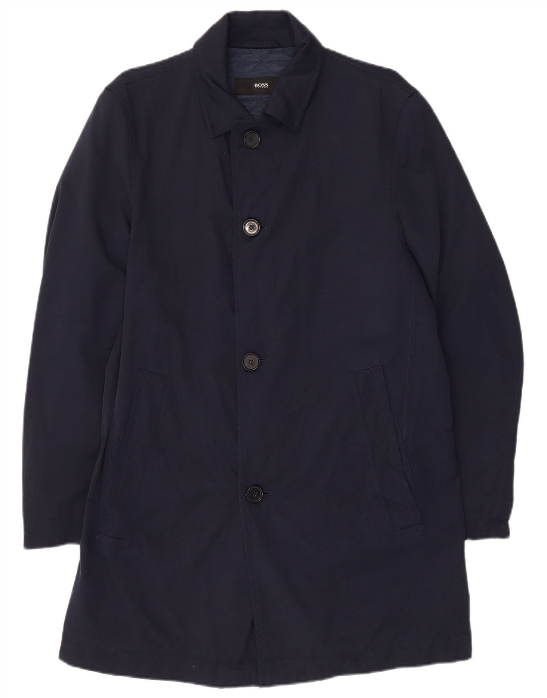 Ανδρικό πανωφόρι Hugo Boss EU 46 Small Navy Blue Polyamide