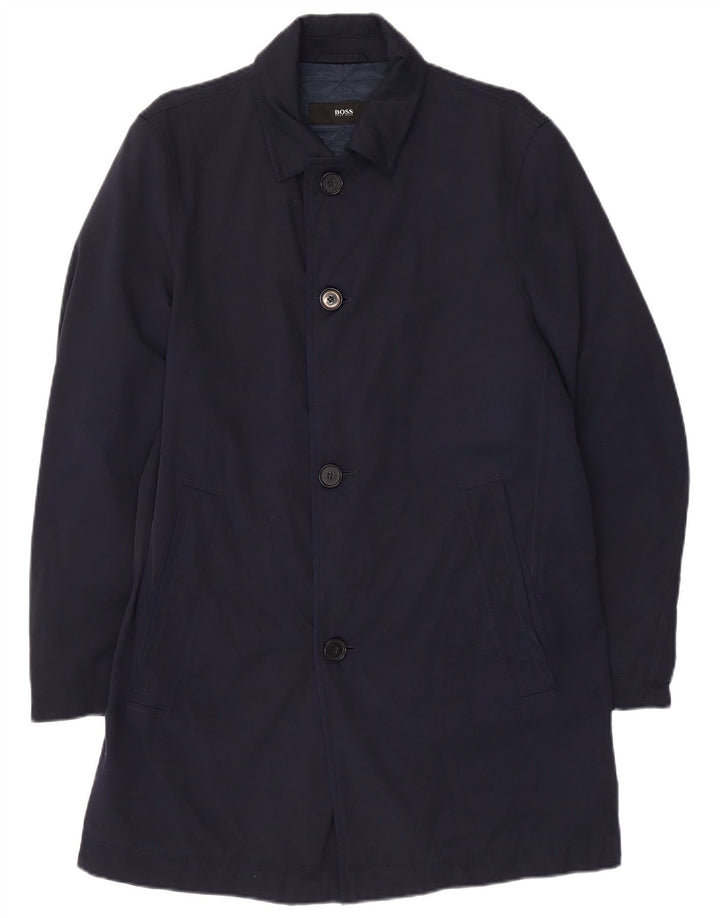 Ανδρικό πανωφόρι Hugo Boss EU 46 Small Navy Blue Polyamide