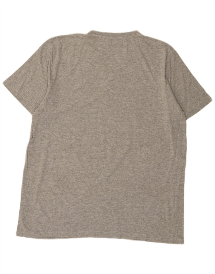 Kappa Ανδρικό T-Shirt Top 3XL Γκρι βαμβακερό