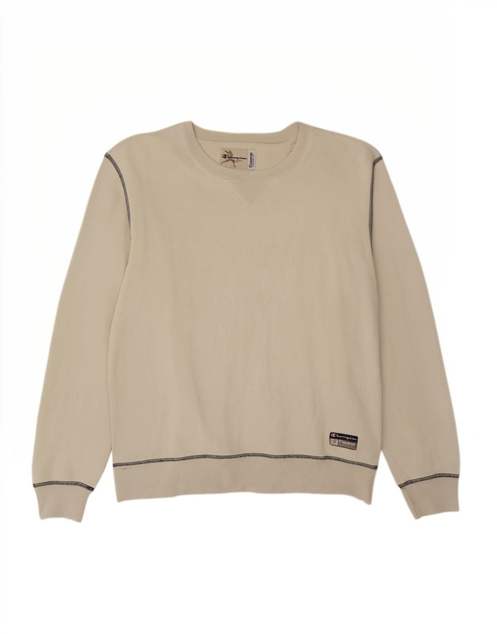Ανδρική φούτερ Champion Jumper Μεσαίο λευκό βαμβακερό