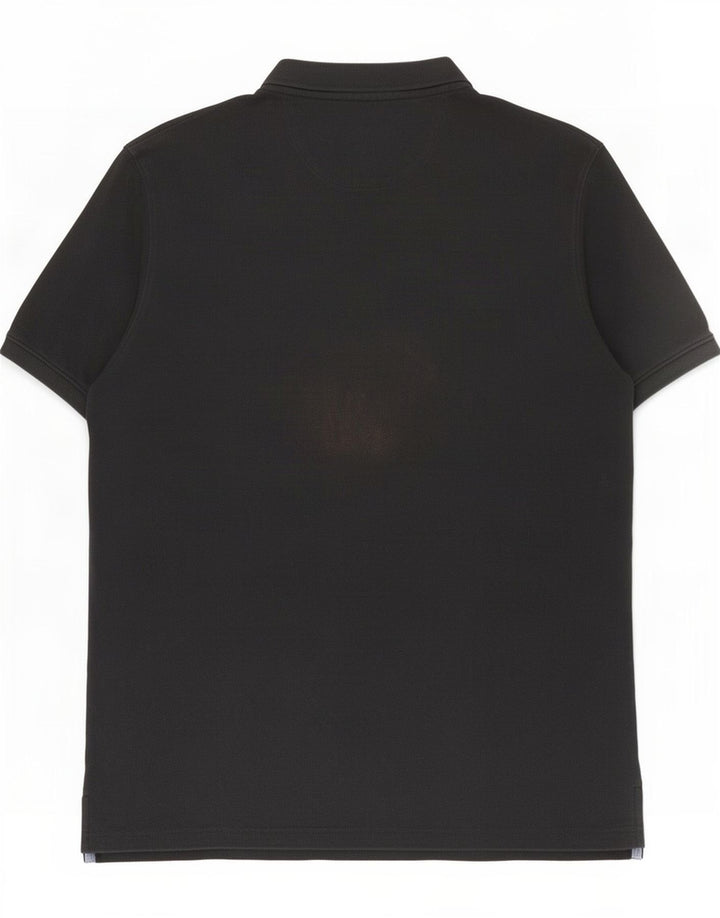 Massimo Dutti Ανδρικό μπλουζάκι πόλο με κανονική εφαρμογή 2XL Μαύρο