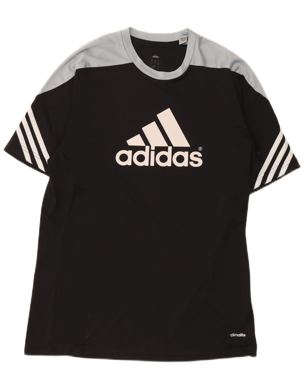 Ανδρικό T-Shirt Climalite Adidas Top Medium Black Colourblock Πολυεστέρας