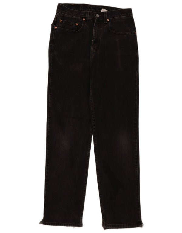 Levi's Womens 550 Relaxed Fit Straight Jeans W31 L34 Μαύρο βαμβακερό
