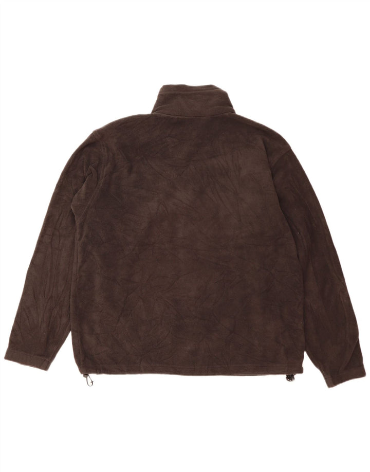 Columbia Ανδρικό Fleece Jacket UK 40 Large Brown Polyester