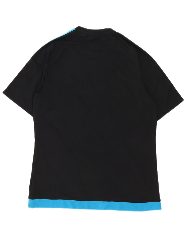 Adidas Ανδρικό T-Shirt Climalite Top Large Black Colourblock Πολυεστέρας