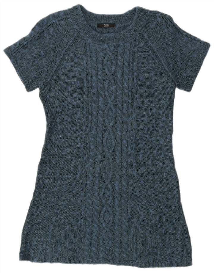 Μίνι γυναικείο φόρεμα Marks & Spencer UK 12 Medium Blue Flecked
