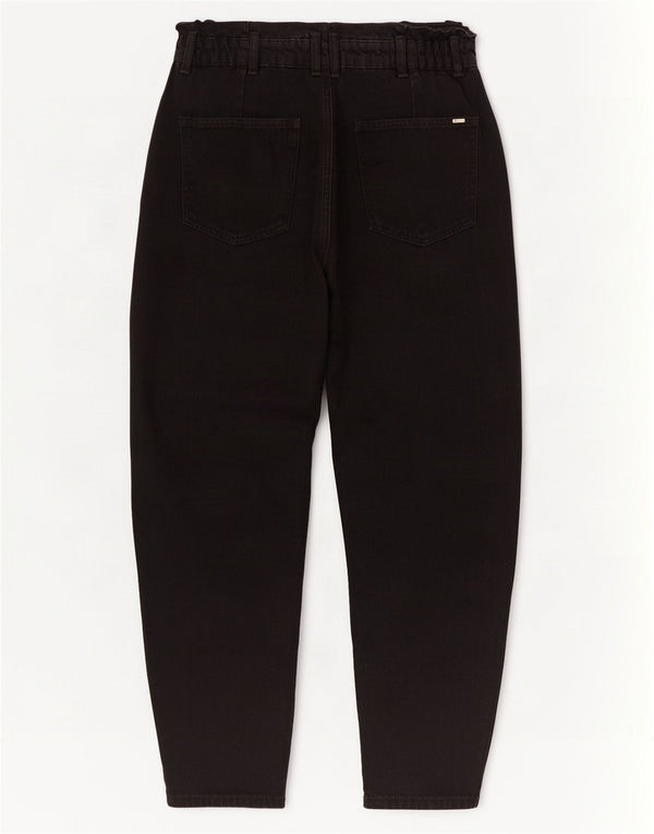 Zara γυναικείο ψηλόμεσο τζιν EU 38 Small W28 L25 μαύρο βαμβακερό