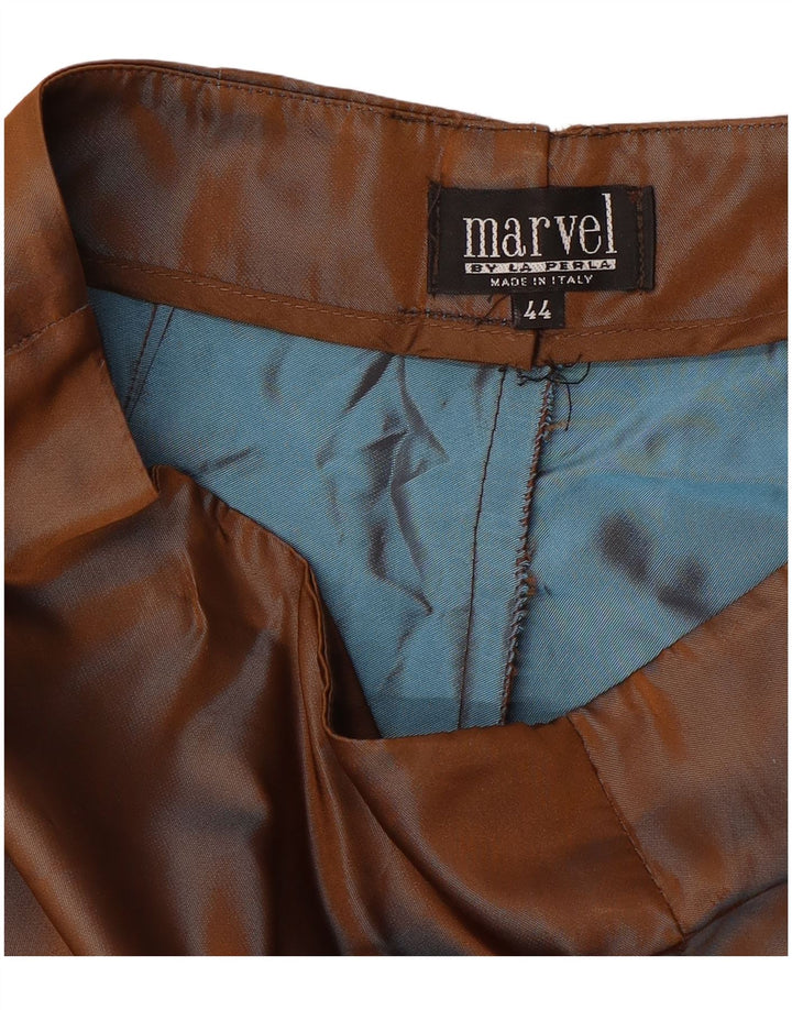 LA PERLA Γυναικείο Marvel Straight Casual Παντελόνι IT 44 Medium W28 L28 Brown