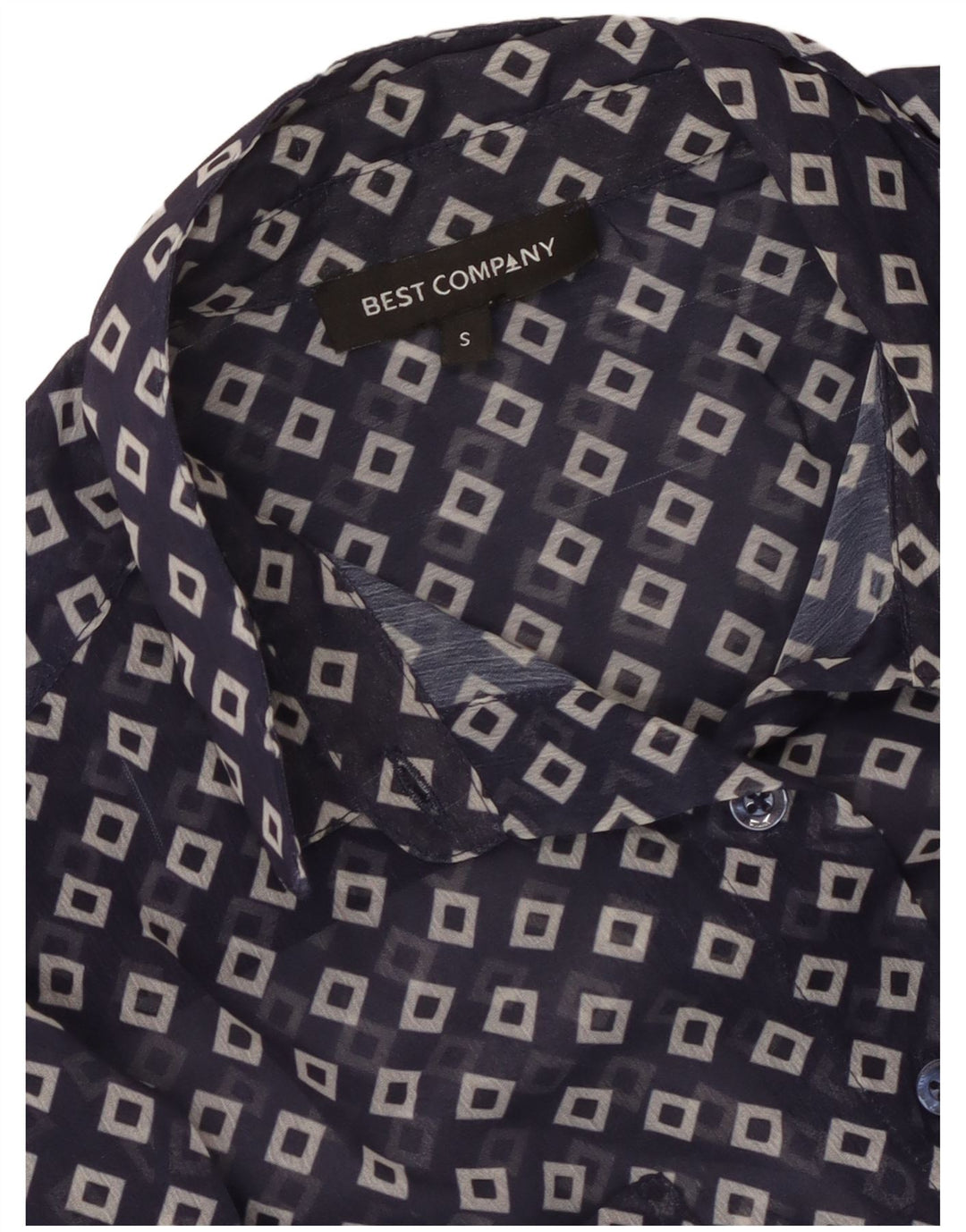 Best Company Γυναικεία Longline See Through Shirt Μπλούζα UK 10 Small Navy Blue