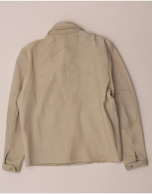 Vintage Ανδρικό Suede Jacket IT 50 Large Beige
