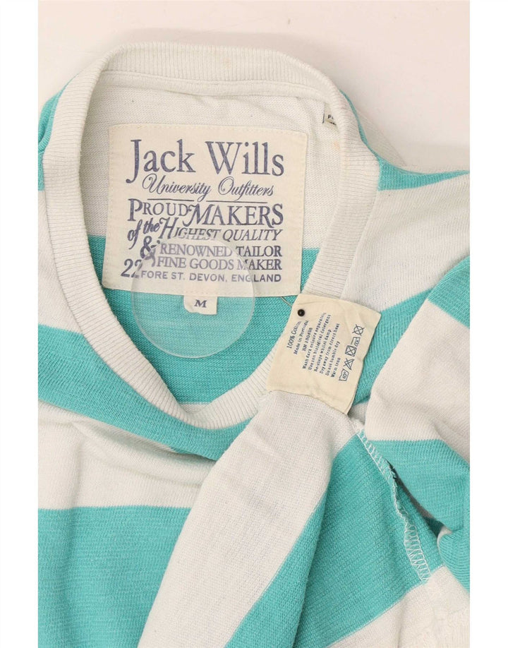 Jack Wills Ανδρικό T-Shirt Top Βαμβακερό μεσαίο πράσινο ριγέ