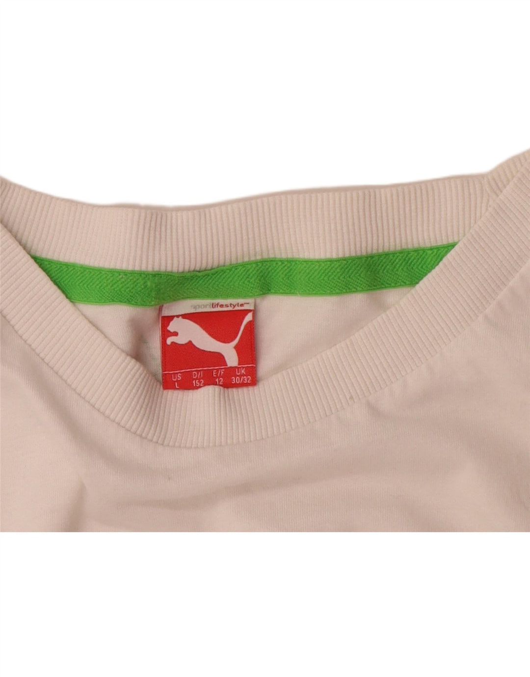 Puma Boys Graphic T-Shirt Top 11-12 Years Λευκό