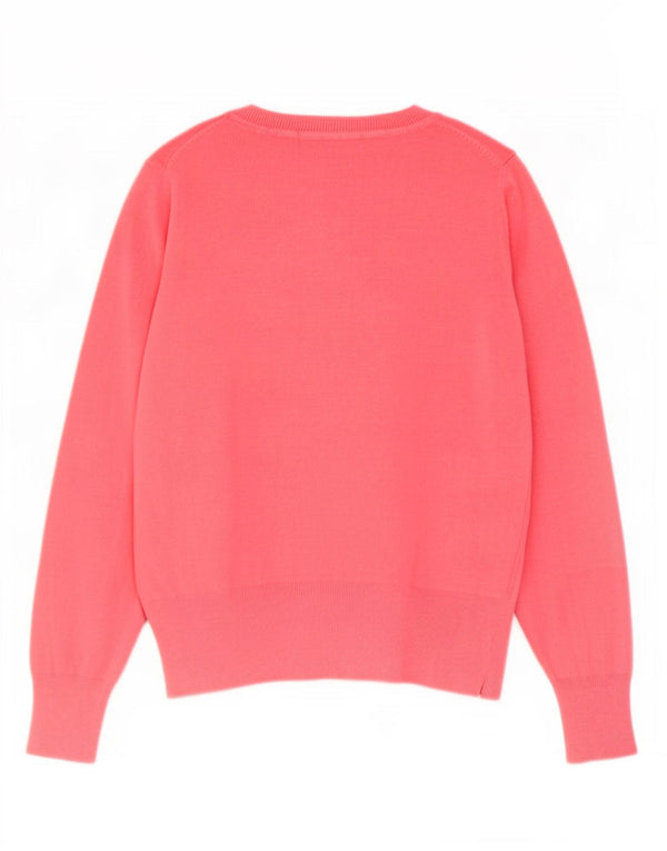 Marks & Spencer Γυναικείο πουλόβερ με λαιμόκοψη με V-λαιμόκοψη UK 14 Μεσαίο ροζ βισκόζη