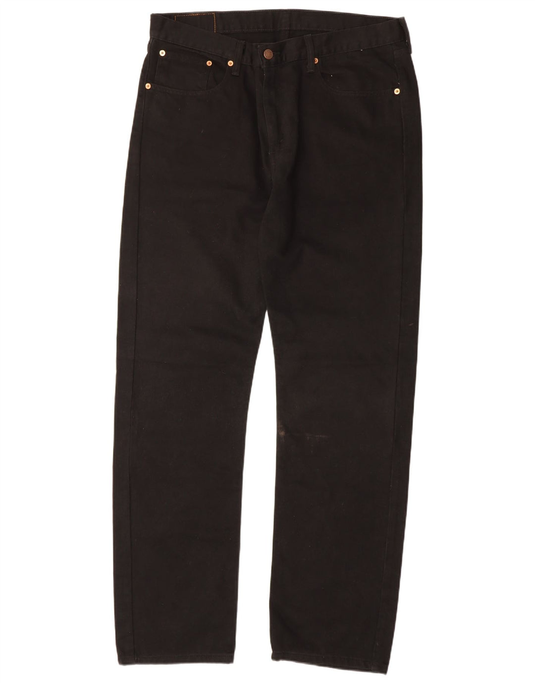 Levi's Mens 751 Straight Jeans W38 L34 Μαύρο βαμβακερό
