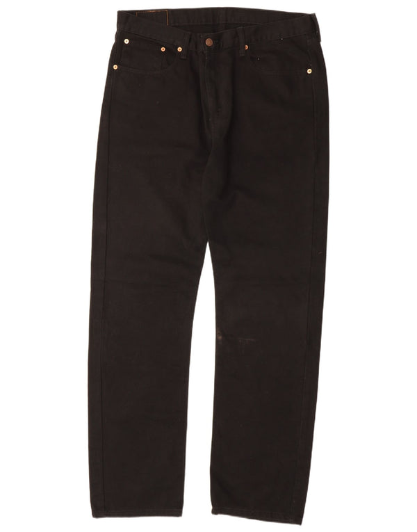 Levi's Mens 751 Straight Jeans W38 L34 Μαύρο βαμβακερό