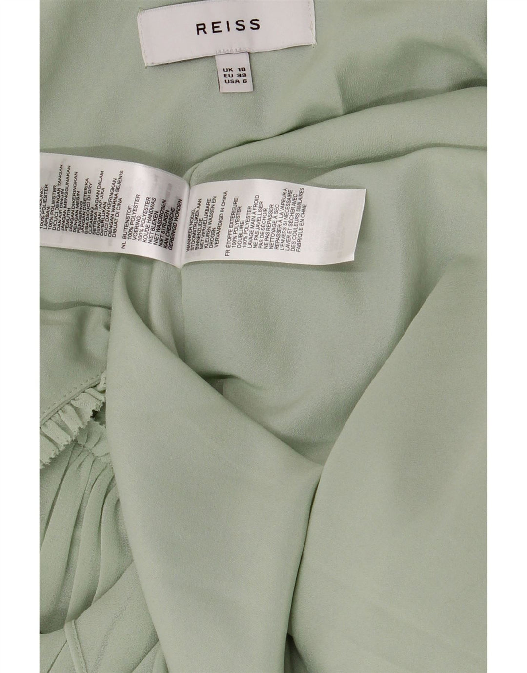 Reiss Γυναικείο Slip Dress UK 10 Small Green Polyester