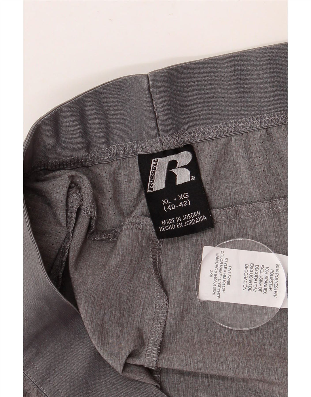 Ανδρικό αθλητικό σορτς RUSSELL ATHLETIC Dri-Power XL Γκρι πολυεστέρας