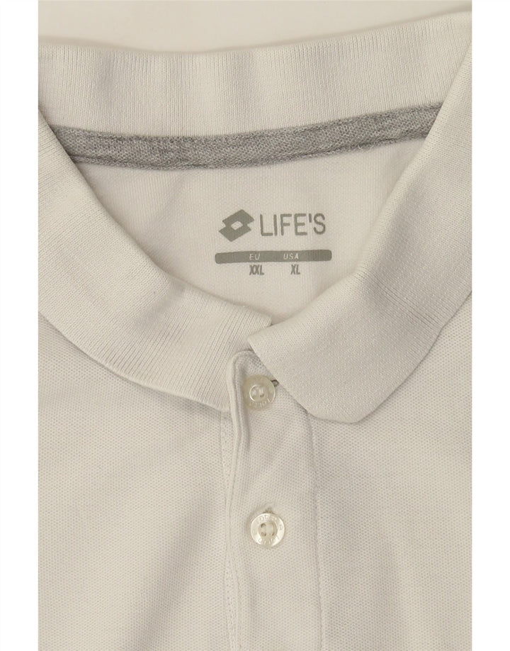 Lotto Mens Life's Polo πουκάμισο XL Λευκό