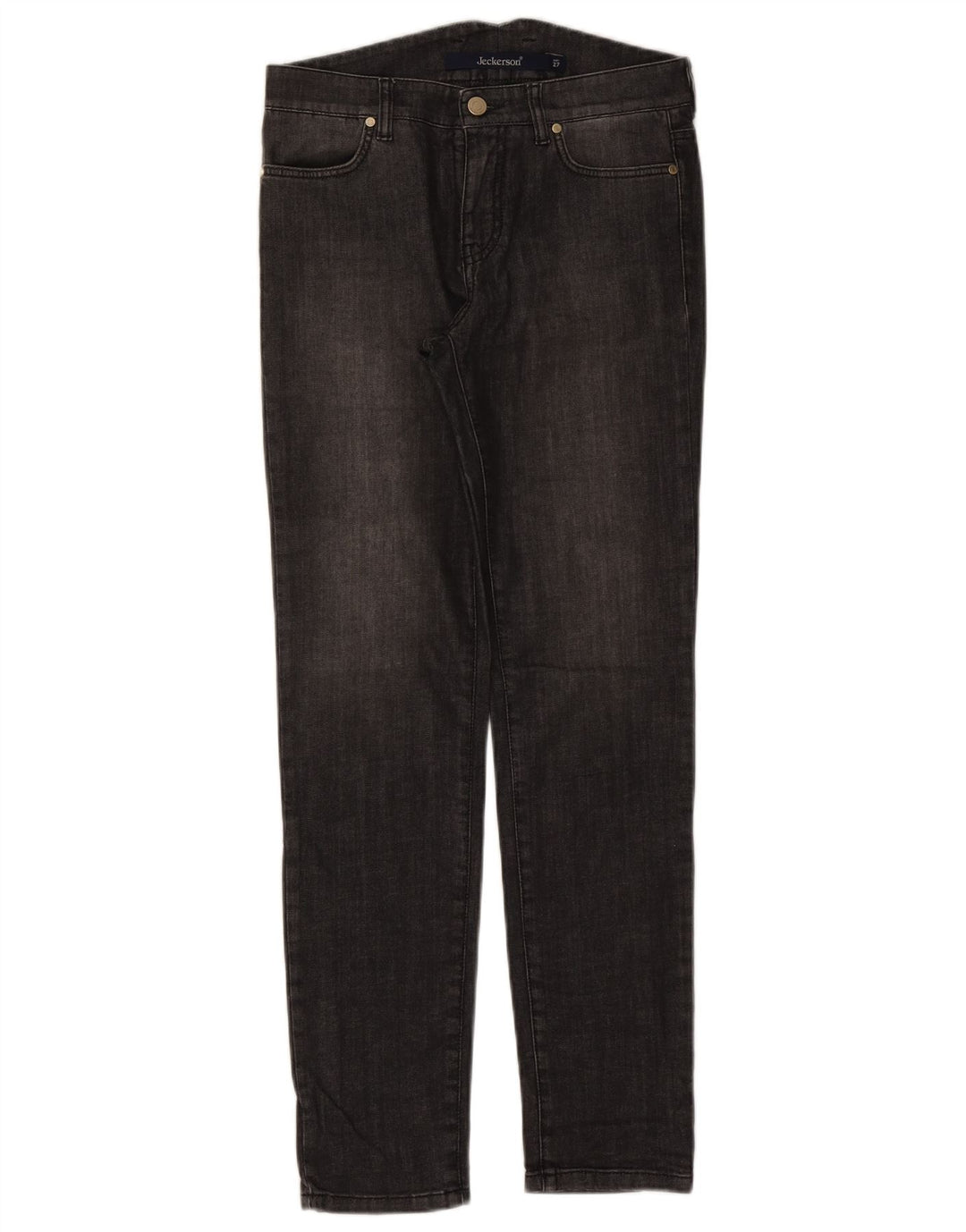 Jeckerson Γυναικείο Slim Jeans W27 L29 Μαύρο βαμβακερό