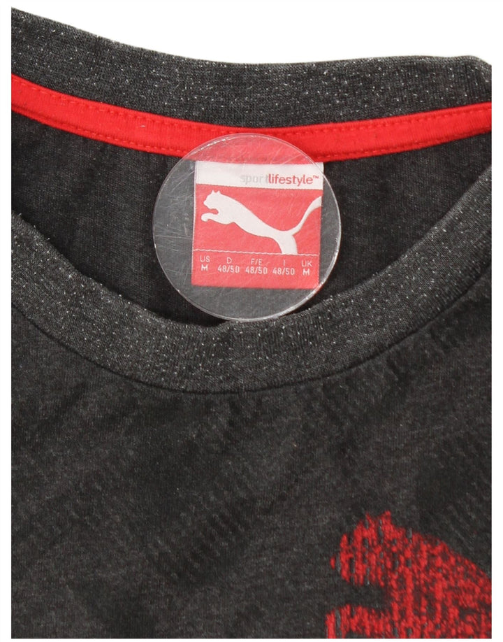 Ανδρικό γραφικό T-Shirt PUMA Top Medium Grey